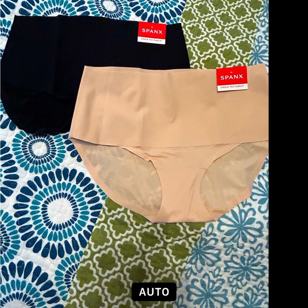 SPANX UNDIE-TECTABLE BRIEFS (2 pairs) size large-price for both.